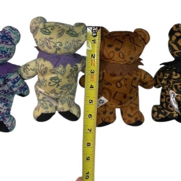 Grateful Dead Colorful Plush Bear Set lot of 4 collectible bears - Picture 5 of 13
